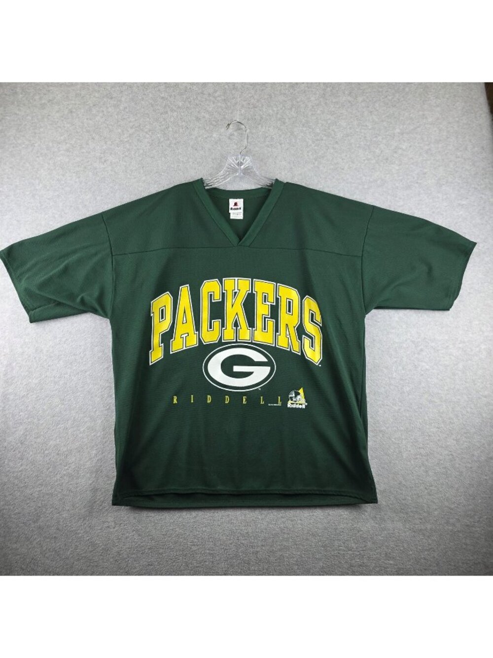 Vintage Green Bay Packers Jersey Mens XL Green Riddell NFL Football 90s USA